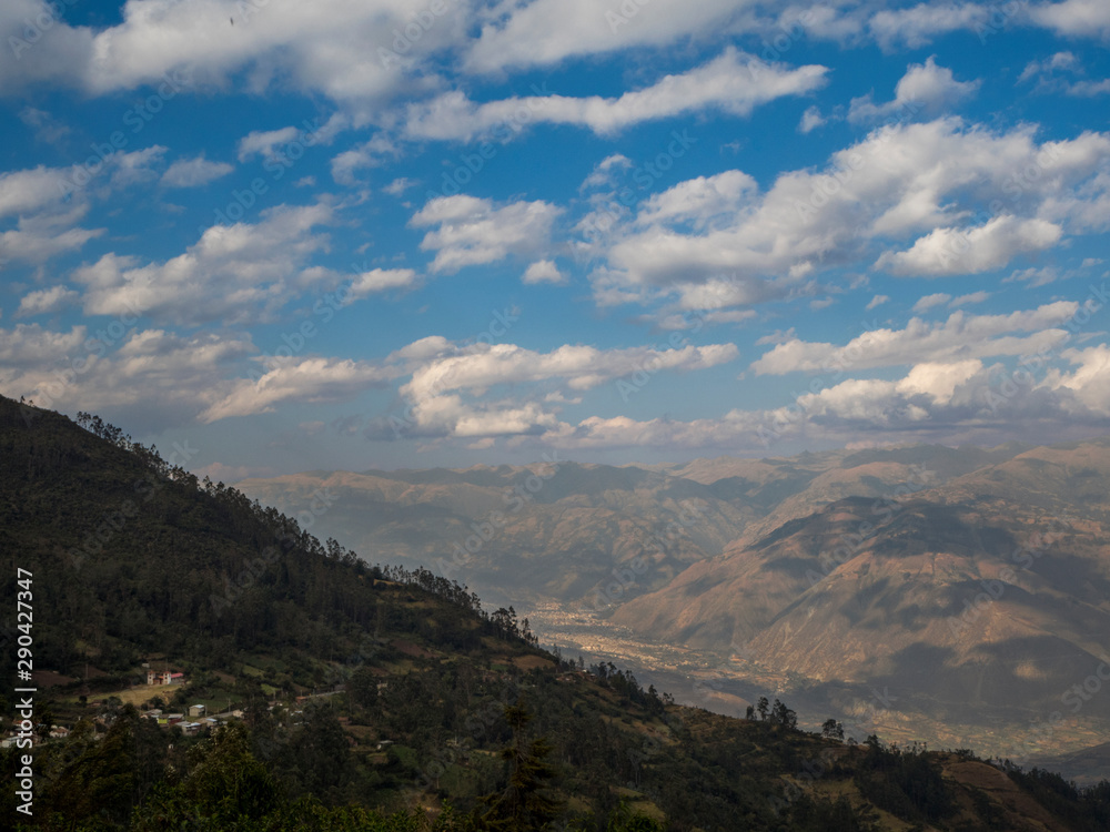 View of mountains and clouds