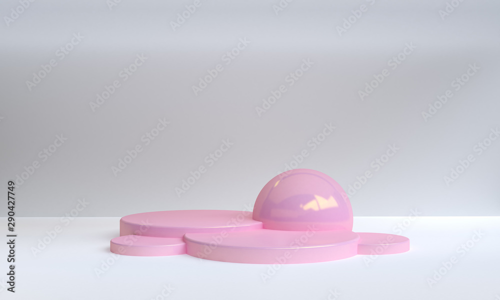 Minimalist Geometric shape scene minimal, 3d rendering. Minimalist Geometric shape scene minimal, 3d rendering.