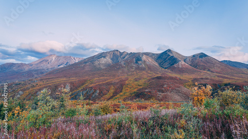 autumn in the mountains of Yukon Tombstone National Park