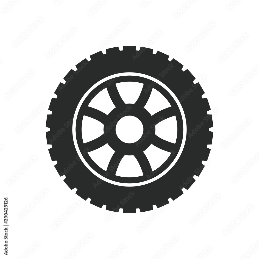 car wheels icon vector template car wheels icon vector template