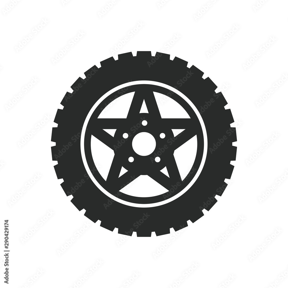 car wheels icon vector template car wheels icon vector template