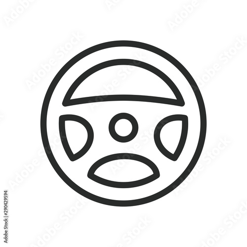 steering wheel icon vector template