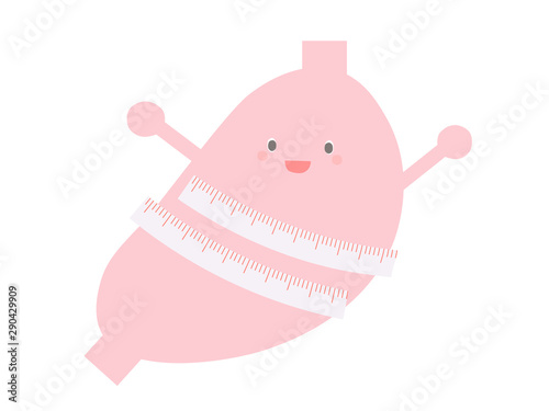 メジャーを巻き付けた胃　キャラクター