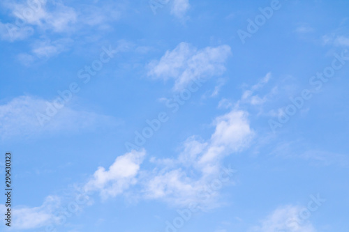 Fototapeta Naklejka Na Ścianę i Meble -  Blue sky with white clouds, nature sky landscape background.