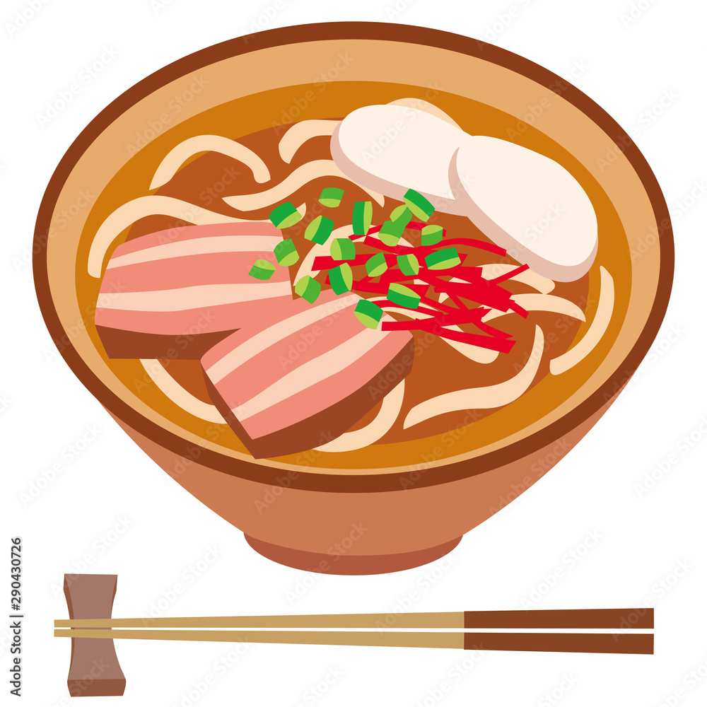 ソーキそば 沖縄料理 Stock イラスト Adobe Stock