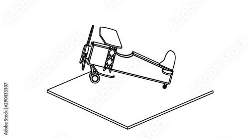 coloring page of the airplane