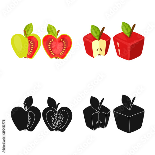 Vector illustration of test and synthetic sign. Set of test and laboratory stock symbol for web.