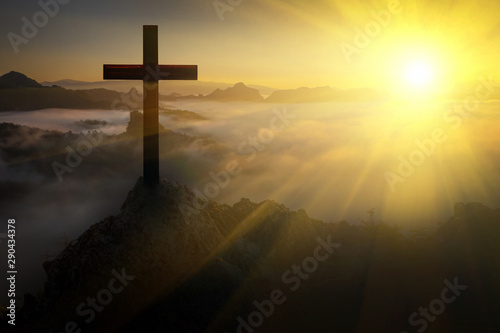 The crucifix symbol of Jesu...
