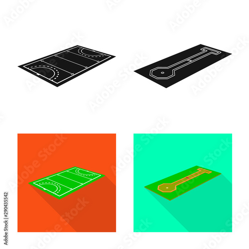 Isolated object of playground and sport icon. Set of playground and scene stock symbol for web.