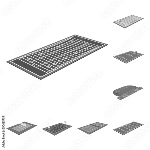 Vector design of game and championship sign. Set of game and sport vector icon for stock.