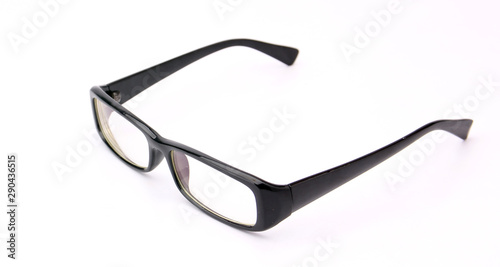 Eye glasses on a white background.