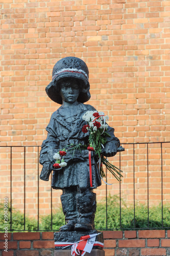 Monument to the Little Rebel in Warsaw
