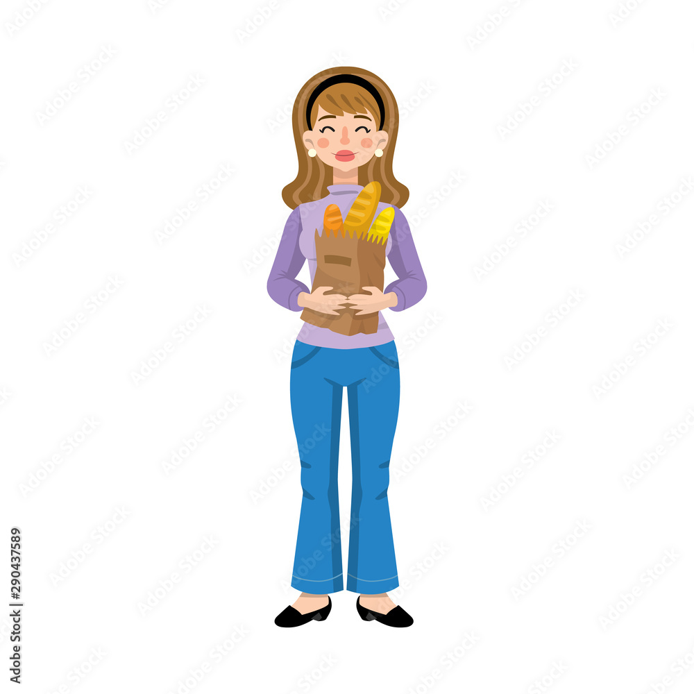 Vector design of buyer and bread symbol. Set of buyer and package vector icon for stock. Vector design of buyer and bread symbol. Set of buyer and package vector icon for stock.