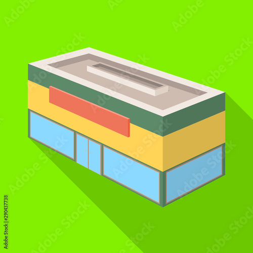 Vector illustration of shop and antiquarian sign. Collection of shop and modern stock symbol for web.