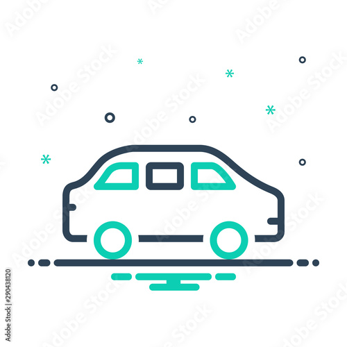 mix icon for car roadster 