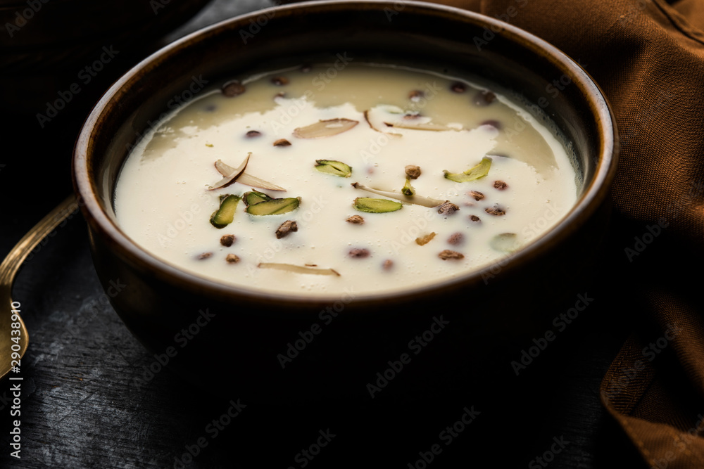 Basundi / Rabri or Rabdi - is a dessert made of condensed  milk and dry fruits 