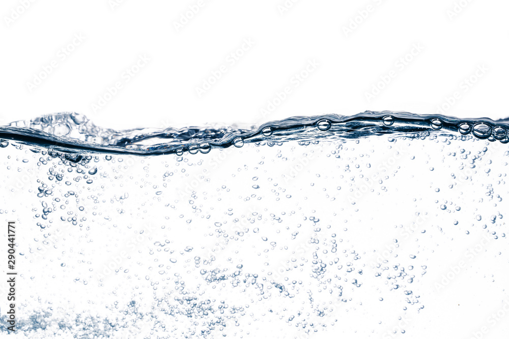 blue water bubbles isolated on white background blue water bubbles isolated on white background