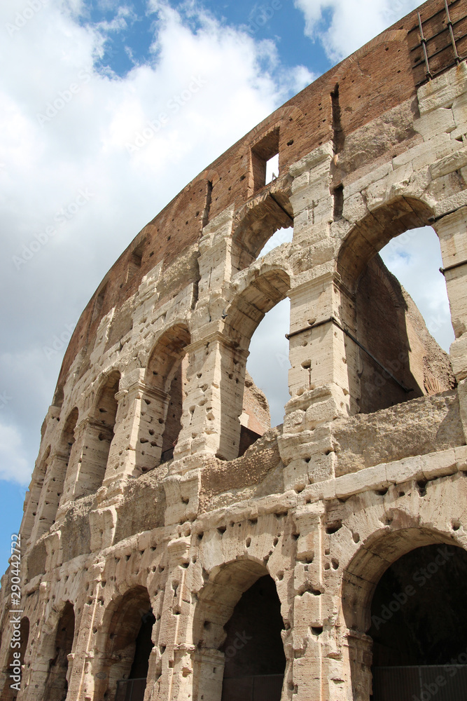 The Colosseum of Rome in daylight