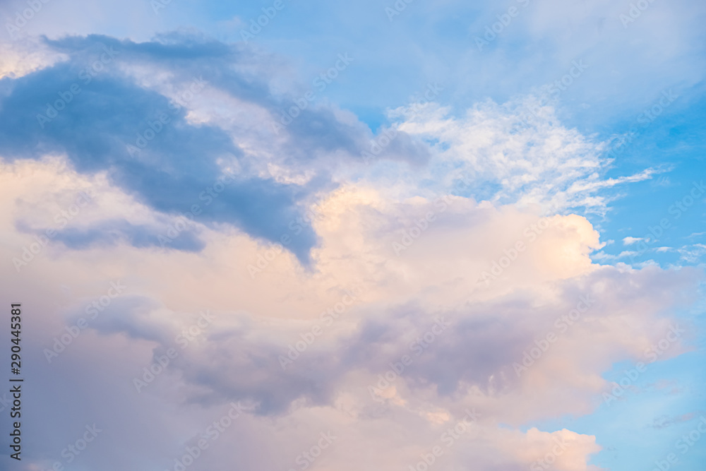 Beautiful evening sky with clouds. Beautiful evening sky with clouds.
