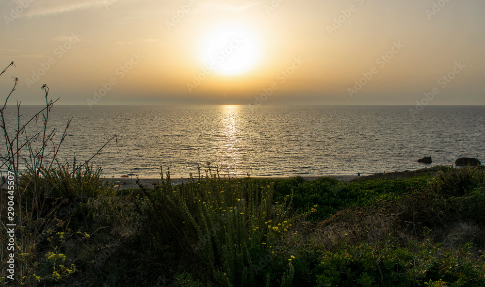Sunset in San Giovanni Sinis, Cabras, Oristano - West coast of Sardinia