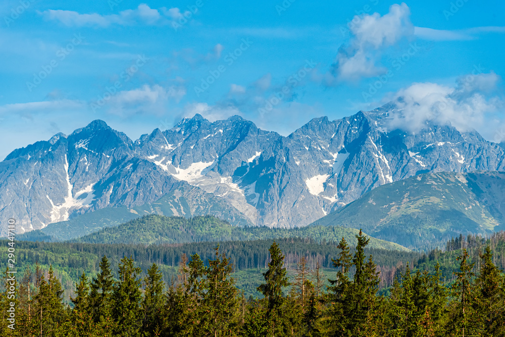 Beautiful view on Tatra mountains