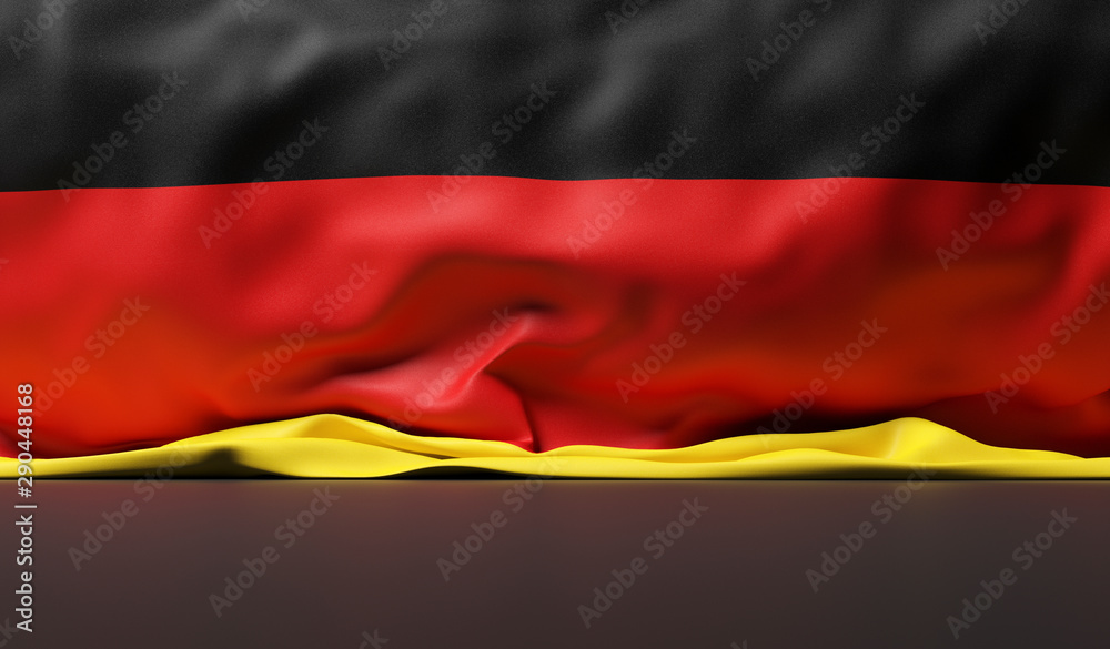 Naklejka premium german flag waving background