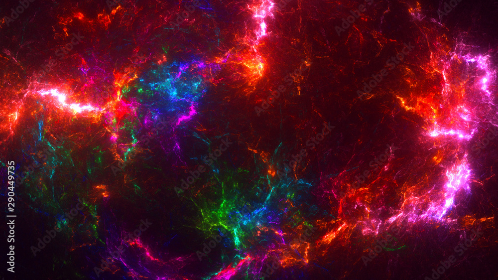 3D rendering multicolored abstract fractal 3D rendering multicolored abstract fractal