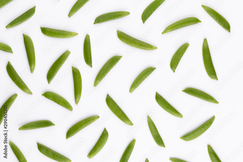Pea isolated on a white background. Pea isolated on a white background.
