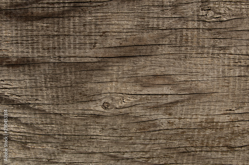 Dark brown old wooden board, texture background