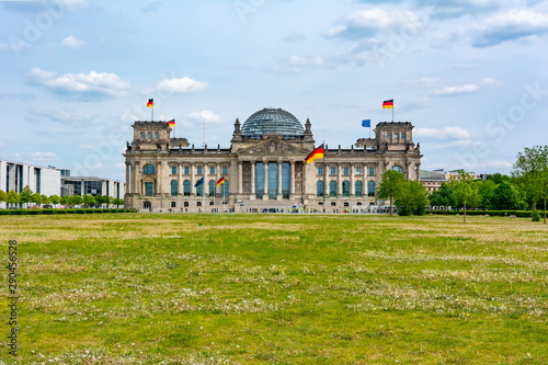 Reichstag building (Bundestag - parliament of Germany) in Berlin