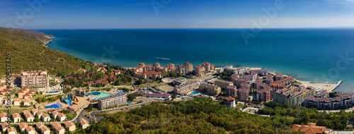 View of drone to sea resort Elenite on the Bulgarian Black Sea coast