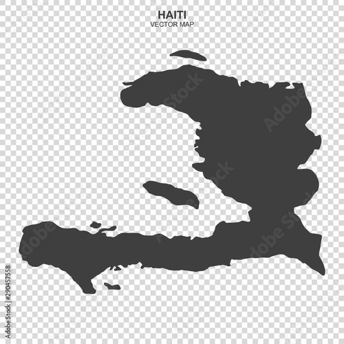 map of Haiti isolated on transparent background