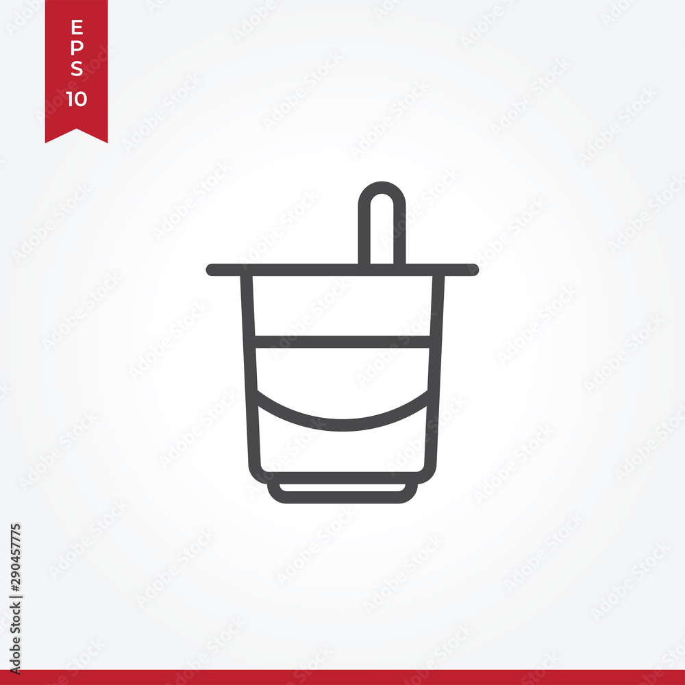 Yogurt vector icon in modern style for web site and mobile app Yogurt vector icon in modern style for web site and mobile app