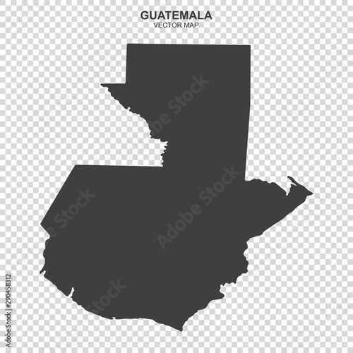 map of Guatemala isolated on transparent background