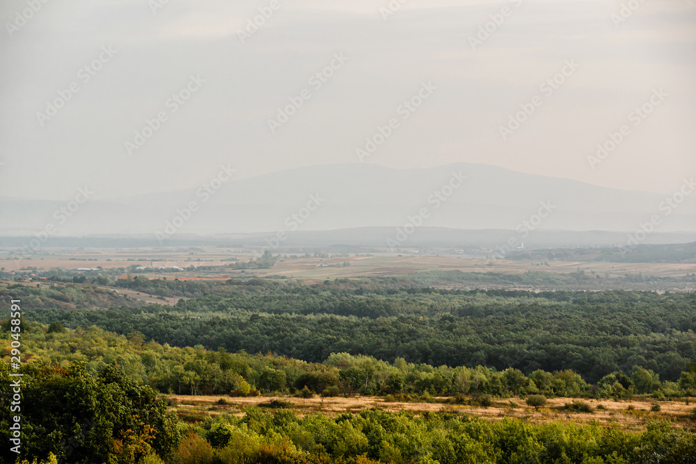 The picturesque landscape of the green valley of the Carpathian mountains. The picturesque landscape of the green valley of the Carpathian mountains.