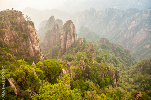 Huangshan mountain, Sunrise, Anhui, China