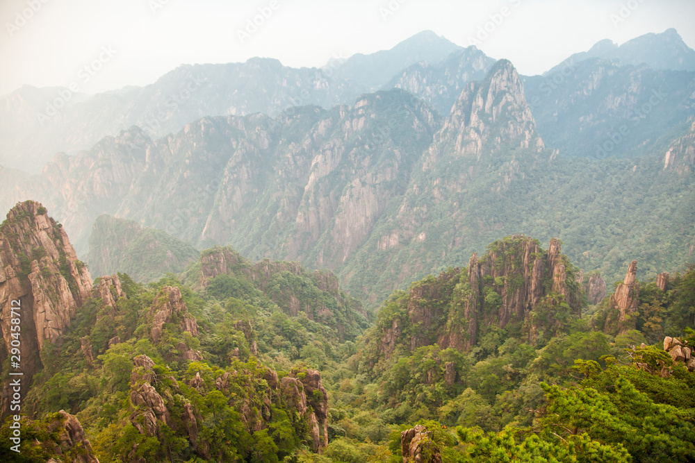 Huangshan mountain, Sunrise, Anhui, China