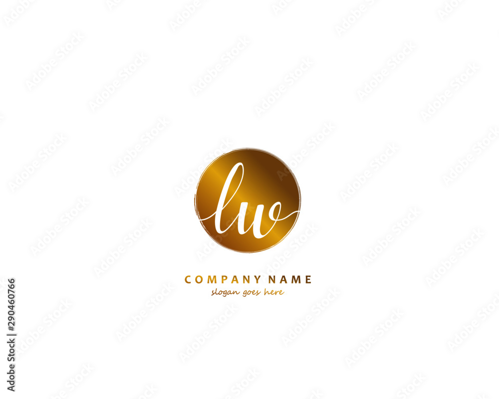 LW Initial letter logo template vector LW Initial letter logo template vector