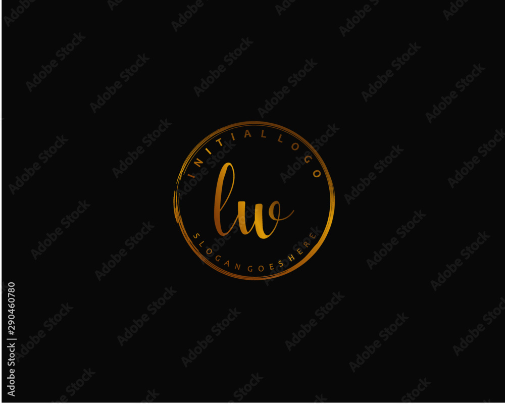 LW Initial letter logo template vector LW Initial letter logo template vector