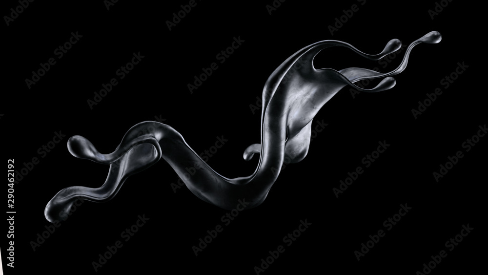 Splash fluid. 3d illustration, 3d rendering. Splash fluid. 3d illustration, 3d rendering.