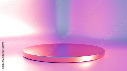 Elegant, beautiful abstract background with elements, studio, pedestal, minimalism. 3d illustration, 3d ..rendering.