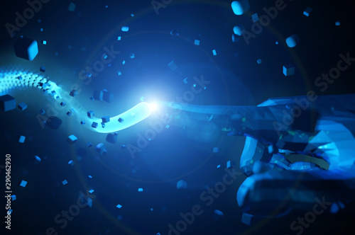 Future human technology, network digital transmission and information, artificial intelligence and communication