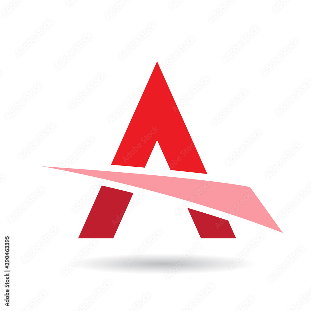 Colorful Abstract Triangle Symbol of Letter A Colorful Abstract Triangle Symbol of Letter A