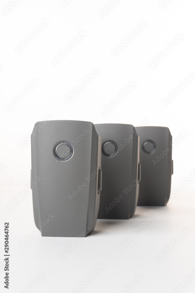 Obraz premium intelligent drone batteries isolated