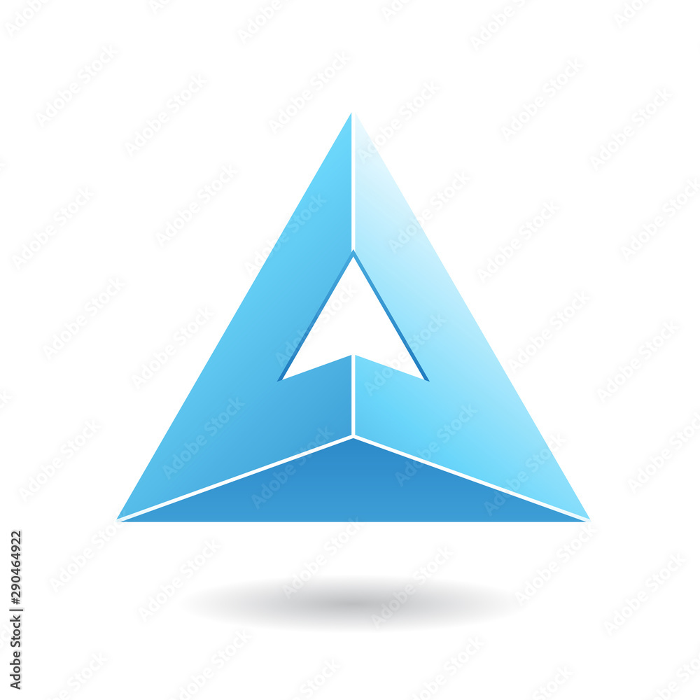 Colorful Abstract Triangle Symbol of Letter A Colorful Abstract Triangle Symbol of Letter A