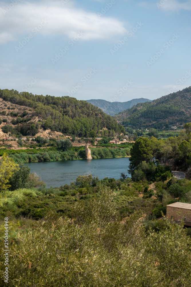 The Ebro river on the way to Tortosa in Tarragona