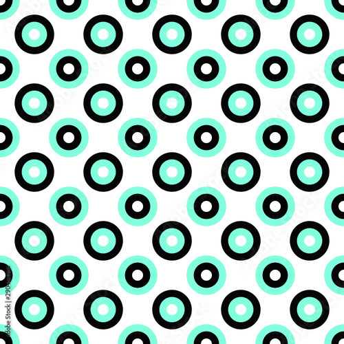 Seamless geometrical circle pattern background - vector graphic design