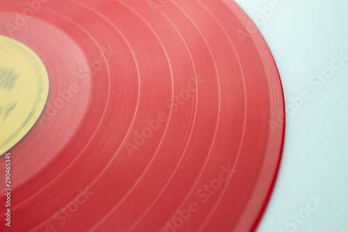 Vinyl Record Close Up Vintage Music Background