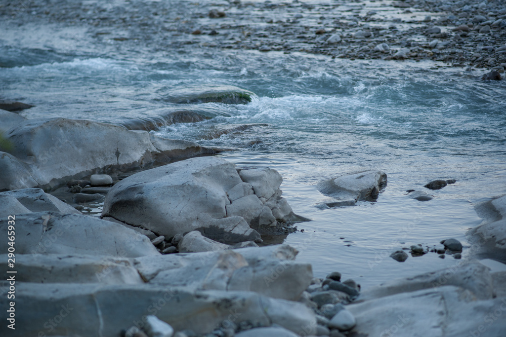 Obraz premium natural background stones and water