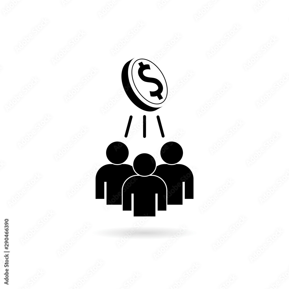 Shareholder icon isolated on white background Shareholder icon isolated on white background